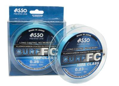 Asso Surf FC COATED Copolymer 1.000mt Long Casting No Memory Blue - ASSO