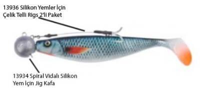 Balzer 13934 Spiral Vidalı Silikon Yem İçin Jig Kafa - 8