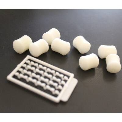 Captain 3497 Dumbell White Color 8'li Paket Sazan Yemi - 3