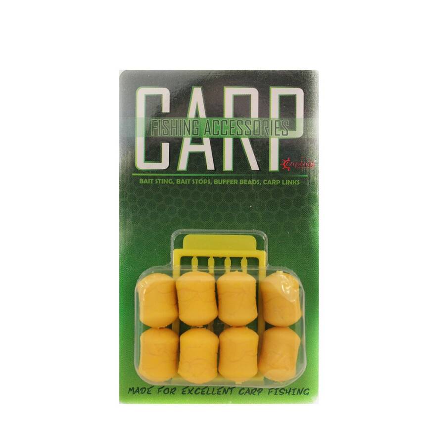 Captain 3498 Dumbell Yellow Color 8'li Paket Sazan Yemi - 1
