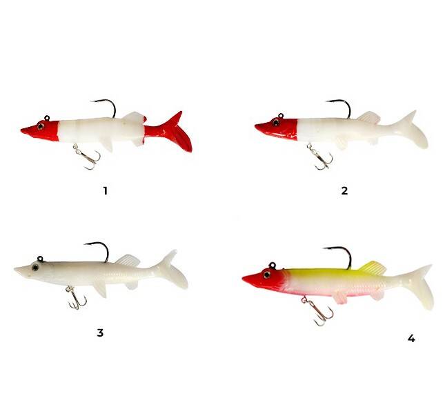 Captain 3554 Bobo Pike Soft 14cm Turna Silikonu Suni Balık - 1