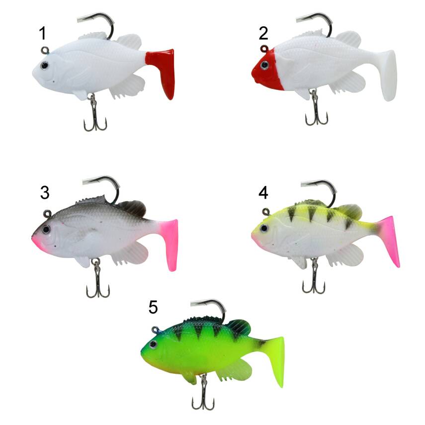Captain 3563 Orient Soft 9cm Levrek Silikonu 3'lü Set Suni Balık - 2