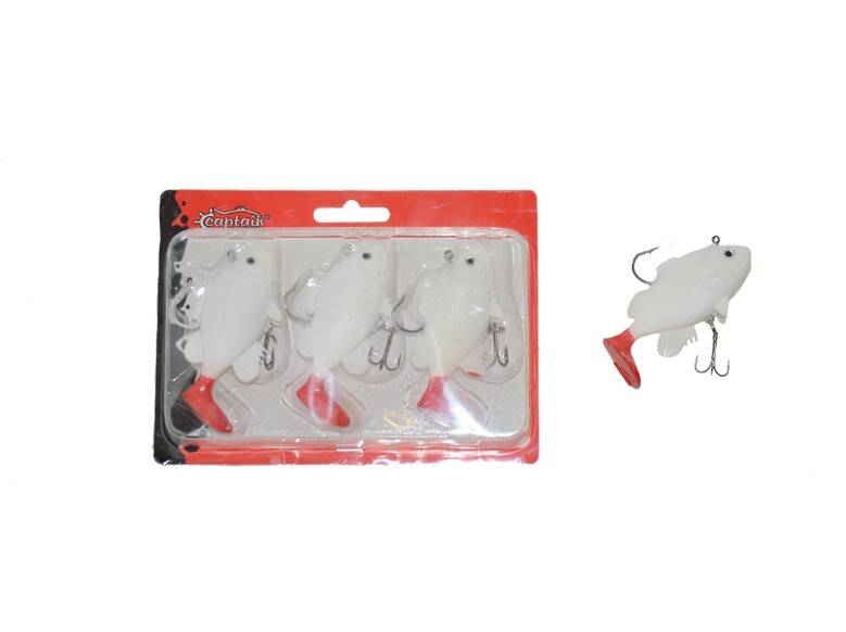 Captain 3563 Orient Soft 9cm Levrek Silikonu 3'lü Set Suni Balık - 7