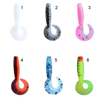 Captain 3572 Little Smart Soft 4cm Levrek Silikonu 5'li Paket Suni Yem - 1