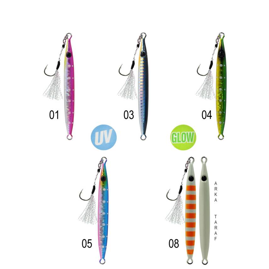 Captain 3632 Crawler Jigger 60gr Light Jig Suni Yem - 1