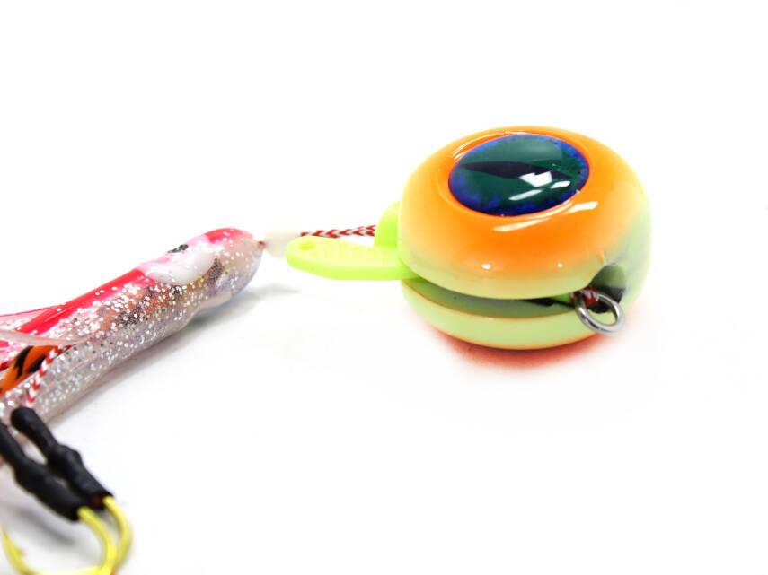 Captain 3644 Cornea UV 3D Eye 100gr Tai Rubber Slider Jig - 3