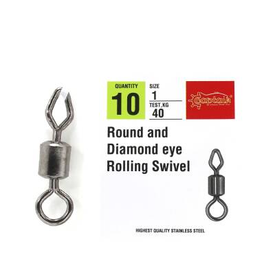 Captain 5026 Elmas Diamond Fırdöndü 10'lu Paket Black Nikel - 3