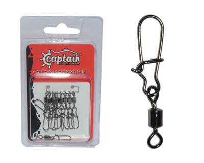 Captain 5029 Kilitli Klips Fast 10'lu Paket Black Nikel - 6