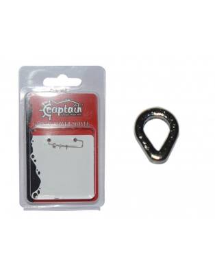 Captain 5144 Assist Halkası D-Halka 10'lu Paket İnox Naturel - 1