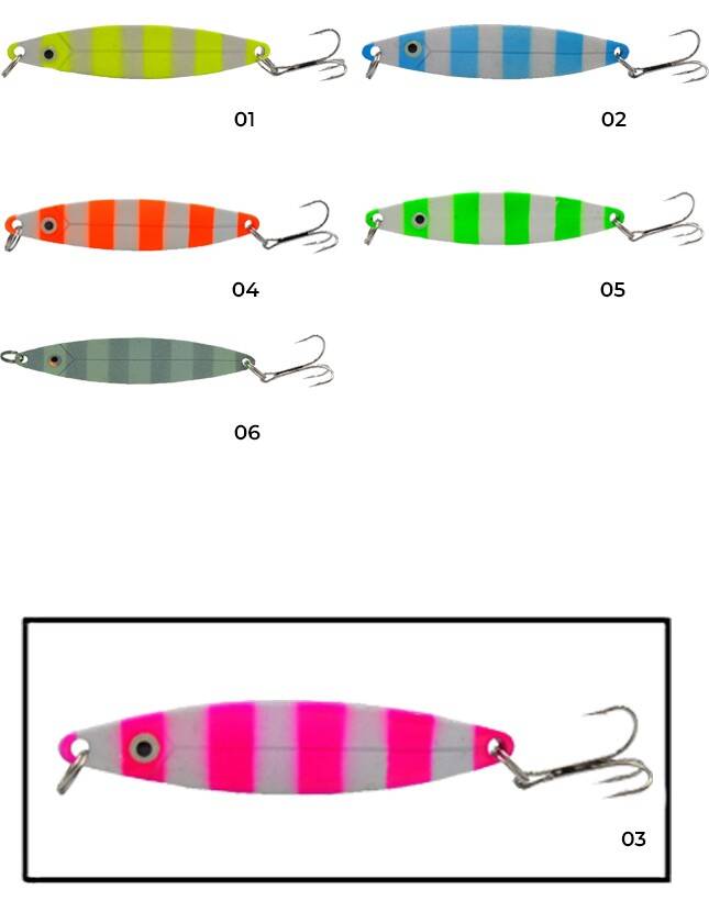 Captain 6150 Lüfer Kaşığı 28gr Zebra Glow 9cm - 4