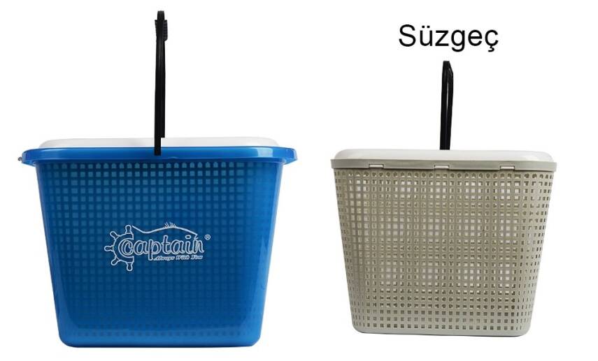 Captain Balıkçı Kovası Süzgeçli 10 Litre - 1