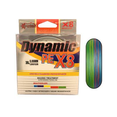 Captain Dynamic PE 8 Örgü İpi Misina 300mt Multi Color - CAPTAİN