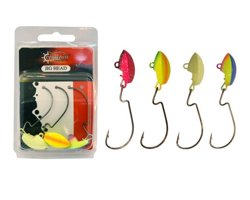 Captain Jig Head Current Offset İğneli Jig Head 3lü Mix Set - 3