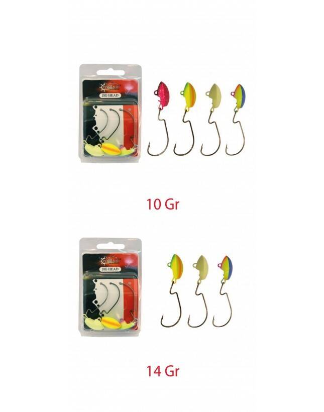 Captain Jig Head Current Offset İğneli Jig Head 3lü Mix Set - 4