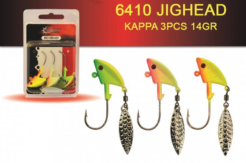 Captain Jig Head Kappa 4'lü Mix Set Kaşıklı Jig Head - 4