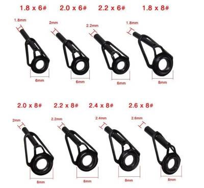 Captain Kamış Porselen Uç Seti 80'li Kutu Black-Nikel 18-20-22-24-26mm - 2