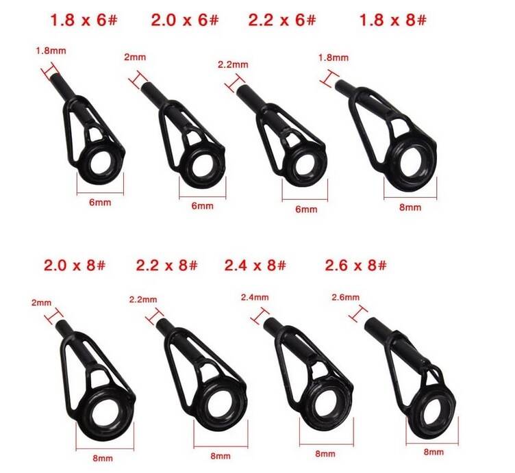 Captain Kamış Porselen Uç Seti 80'li Kutu Black-Nikel 18-20-22-24-26mm - 2