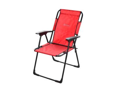 Captain Kamp Sandalyesi Profesyonel Katlanır Balıkçı Koltuk Kırmızı - KAPTAN