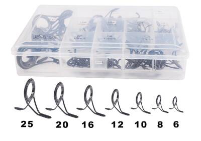 Captain Spin Kamış Halka Seti İki Ayaklı Porselen 100'lü Kutu 6-8-10-12-16-20-25mm - CAPTAİN