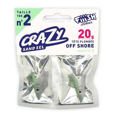 Crazy Sandeel CSE150/2 CSE221 20gr Off Shore Jig Head - Fiiish
