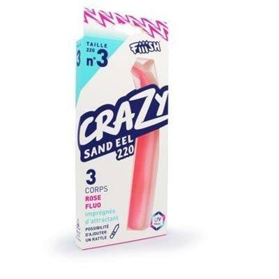 Crazy Sandeel CSE220/3 CSE242 3X Gövde Rose Fluo UV Silikon Yem - Fiiish