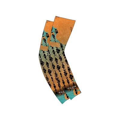 Fujin Arm Sleeve Aqua Orange Fish Kolluk - Fujin
