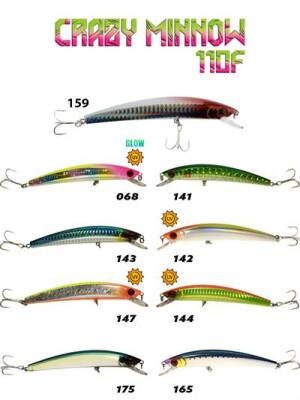 Fujin Crazy Minnow 110F 12gr Maket Balık - Fujin