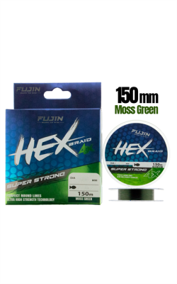 Fujin Hex Braid 4x 150mt Moss Green PE İp Misina - Fujin