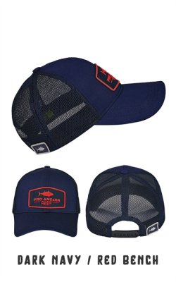 Fujin Pro Angler Dark Navy + Red Bench Şapka - Fujin