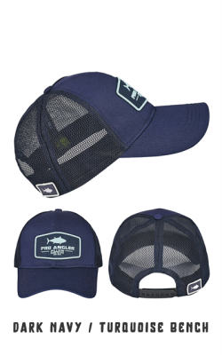 Fujin Pro Angler Dark Navy + Turquoise Bench Şapka - Fujin