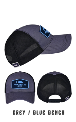 Fujin Pro Angler Grey + Blue Bench Şapka - Fujin