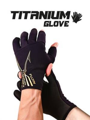 Fujin Pro Angler S24 Titanium Gloves Black Gold - 1