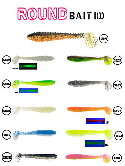 Fujin Round Bait 100mm Silikon Balık - 1