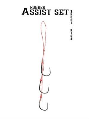 Fujin Rubber Üç Kancalı Assist Set - Short Size-Kısa H21-02 - Fujin