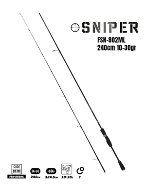 Fujin Sniper 240cm 10-30gr Spin Kamış FSN-802ML - Fujin