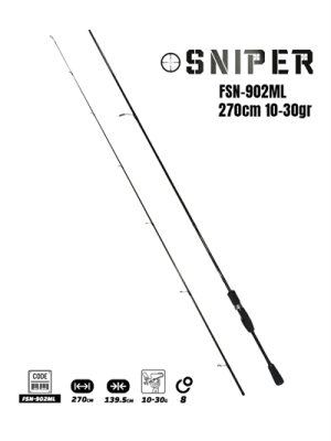 Fujin Sniper 270cm 10-30gr Spin Kamış FSN-902ML - Fujin