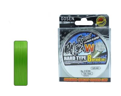 Gosen W8 Hard Type PE 8 Örgü Spin İp Misina 150mt Açık Yeşil - 5
