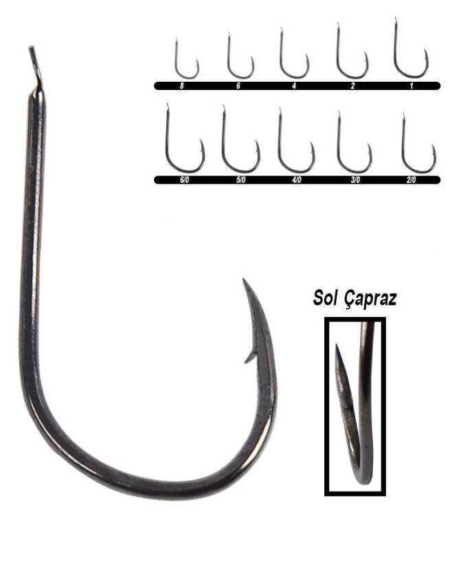 Hayabusa HFKS 130 Kısa Pala Dövme Çupra İğnesi 15'li Paket Black Nikel - 3