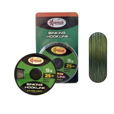 Hook Link Sinking Carp PE Braid 8 Örgü Assist İpi 25mt Yeşil - CAPTAİN