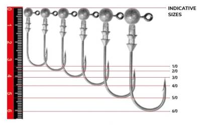 Nomura NM90010030 Round Jig Head 3lü Paket İğne:3/0no 10gr - NOMURA