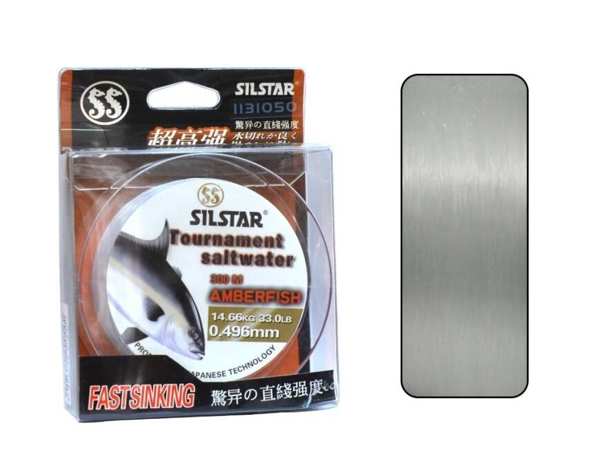 Silstar 1131 Salt Water Amberfish 300mt Monofilament Misina Su Gri - 1