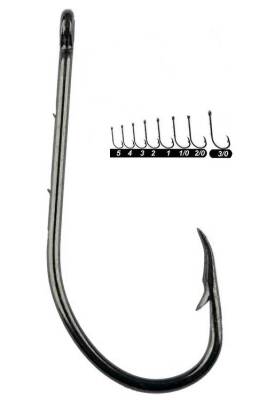 Youvella 1465 Delikli Tırnaklı Papağan Olta İğnesi 100'lü Kutu Black Nikel - YOUVELLA